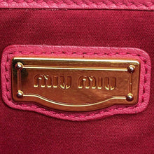 将图像加载到图库查看器中，MIUMIU Handbag Pink Leather
