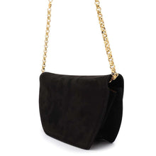 Load image into Gallery viewer, TIFFANY&amp;Co. ChainShoulder Bag Black suede
