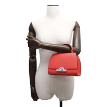 将图像加载到图库查看器中，MOYNAT Moynat Regine Shoulder Bag Red Leather Size BB
