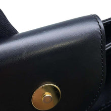 将图像加载到图库查看器中，LOEWE Repeat Anagram Tote Bag Black/Green Canvas Leather
