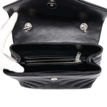 将图像加载到图库查看器中，SAINT LAURENT PARIS Loulou Black529735 Leather
