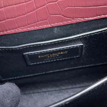 将图像加载到图库查看器中，SAINT LAURENT PARIS Cassandra 2wayHandbag Bordeaux 623930 Embossed Leather
