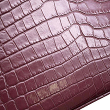 将图像加载到图库查看器中，SAINT LAURENT PARIS Cassandra 2wayHandbag Bordeaux 623930 Embossed Leather
