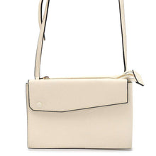 将图像加载到图库查看器中，Valextra Valextra Pocket Messenger Shoulder Bag Ivory Leather
