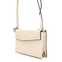 将图像加载到图库查看器中，Valextra Valextra Pocket Messenger Shoulder Bag Ivory Leather
