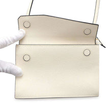 Load image into Gallery viewer, Valextra Valextra Pocket Messenger Shoulder Bag Ivory Leather
