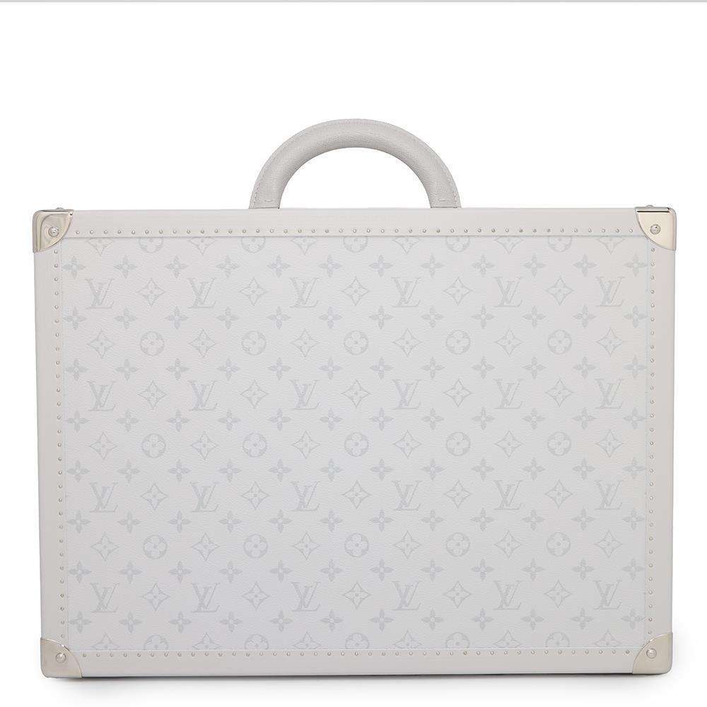 LOUIS VUITTON Bisten WhiteM30956 Monogram Taiga Leather Size 50