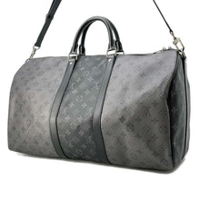 将图像加载到图库查看器中，LOUIS VUITTON Keepall Bandouliere Noir M45392 Monogram Eclipse Reverse Size 50
