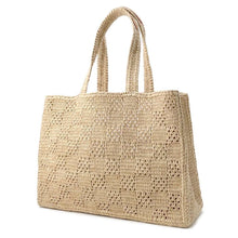 将图像加载到图库查看器中，LOUIS VUITTON Summer Shopper Tote NaturalBeige M25008 Damier・Raffia Size MM
