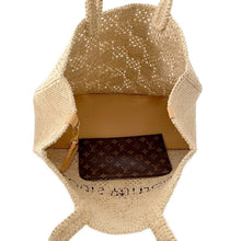 Load image into Gallery viewer, LOUIS VUITTON Summer Shopper Tote NaturalBeigeM25008 Damier・Raffia Size MM
