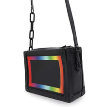 Load image into Gallery viewer, LOUIS VUITTON Soft Trunk Righe Rainbow NoirM30341 Taiga Leather
