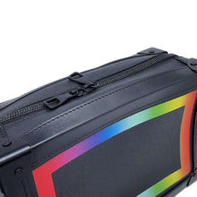 Load image into Gallery viewer, LOUIS VUITTON Soft Trunk Righe Rainbow NoirM30341 Taiga Leather
