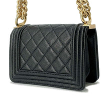 将图像加载到图库查看器中，CHANEL Boy Chanel ChainShoulder Bag Black A67364 Caviar Leather Size Mini
