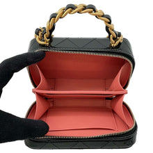 Load image into Gallery viewer, CHANEL Chain Vanity Black AP2874 Patent Calf Leather
