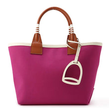 Load image into Gallery viewer, HERMES Steeple Rose Purple/Cuivre Toile Military Swift Leather Size 25
