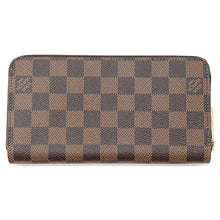 将图像加载到图库查看器中，LOUIS VUITTON Zippy Wallet Rose Ballerine N60046 Damier Ebene Canvas
