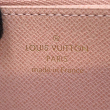 将图像加载到图库查看器中，LOUIS VUITTON Zippy Wallet Rose Ballerine N60046 Damier Ebene Canvas
