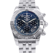 将图像加载到图库查看器中，BREITLING Chronomat JSP Japan Limited Edition 500 pieces W44mm Stainless Steel Blue Dial AB01153A1B1A1
