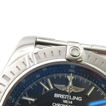 将图像加载到图库查看器中，BREITLING Chronomat JSP Japan Limited Edition 500 pieces W44mm Stainless Steel Blue Dial AB01153A1B1A1
