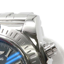 将图像加载到图库查看器中，BREITLING Chronomat JSP Japan Limited Edition 500 pieces W44mm Stainless Steel Blue Dial AB01153A1B1A1
