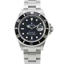 Load image into Gallery viewer, ROLEX Submariner Date W40mm Stainless Steel Black Dial 16610
