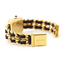 Load image into Gallery viewer, CHANEL Premiere W20mm×H26ｍｍ Gold Plated Leather Black Dial H0001
