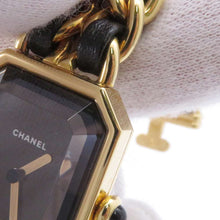 Load image into Gallery viewer, CHANEL Premiere W20mm×H26ｍｍ Gold Plated Leather Black Dial H0001
