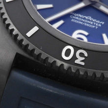 将图像加载到图库查看器中，BREITLING Superocean W22mm Stainless Steel Rubber Blue Dial M17368D71C1S1
