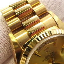 将图像加载到图库查看器中，ROLEX Day-Date W36mm 18K Yellow Gold Champagne Gold Dial 18238
