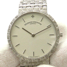 将图像加载到图库查看器中，VACHERON CONSTANTIN Meshador Round W31.5mm 18K White Gold Silver Dial33093/206G
