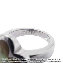 将图像加载到图库查看器中，Van Cleef &amp; Arpels Pure Alhambra Ring Size 51/#11 18K White Gold
