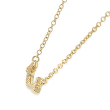 Load image into Gallery viewer, TIFFANY&amp;Co. T Smile Pendant Mini 62617683 18K Yellow Gold
