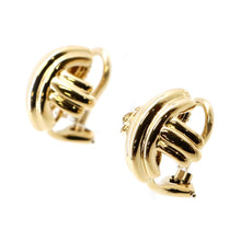 Load image into Gallery viewer, TIFFANY&amp;Co. Signature cross Earring 18K Yellow Gold
