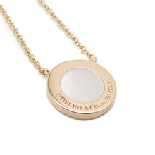 Load image into Gallery viewer, TIFFANY&amp;Co. T TWO Circle Shell Necklace 18K Pink Gold
