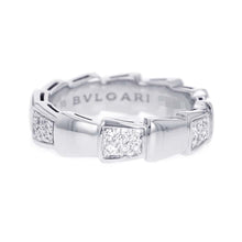 Load image into Gallery viewer, BVLGARI Serpenti Viper Earring Size #55/15 18K White Gold
