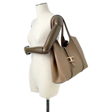 Load image into Gallery viewer, TOD’S Timeless Shopping Bag Brown XBWTSBA0200 Leather Size Small
