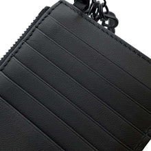 将图像加载到图库查看器中，Dior Lady Dior Cannage Small Zip Card Holder Black S04780NMJ Lambskin
