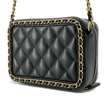 Load image into Gallery viewer, CHANEL CCFiligree Mini ChainShoulder Black A84452 Lambskin
