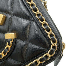 Load image into Gallery viewer, CHANEL CCFiligree Mini ChainShoulder Black A84452 Lambskin
