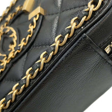 Load image into Gallery viewer, CHANEL CCFiligree Mini ChainShoulder Black A84452 Lambskin
