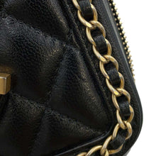 Load image into Gallery viewer, CHANEL CCFiligree Mini ChainShoulder Black A84452 Lambskin
