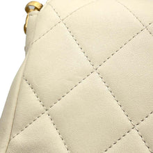 Load image into Gallery viewer, CHANEL Matelasse Coin Motif ChainShoulder Bag White AS2222 Lambskin
