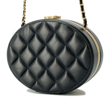 Load image into Gallery viewer, CHANEL Chain vanity bag Black Lambskin
