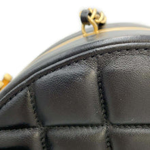 Load image into Gallery viewer, CHANEL Chain vanity bag Black Lambskin
