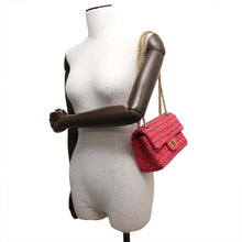 Load image into Gallery viewer, CHANEL 2.55 ChainShoulder Bag Red AS0874 Tweed Size Mini
