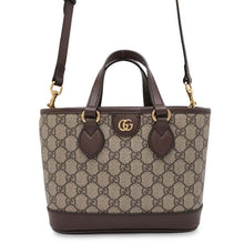 Load image into Gallery viewer, GUCCI Double G Mini Tote Bag Beige/Brown 811716 GG SupremeCanvas
