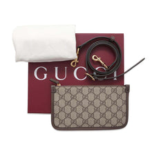 Load image into Gallery viewer, GUCCI Double G Mini Tote Bag Beige/Brown 811716 GG SupremeCanvas
