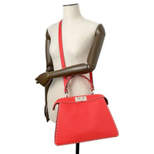 Load image into Gallery viewer, FENDI Peekaboo ICYU Selleria Red 8BN321 Leather Size Medium
