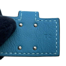 Load image into Gallery viewer, HERMES Kelly Twist Bracelet Size T2 New Blue Jean Swift Leather
