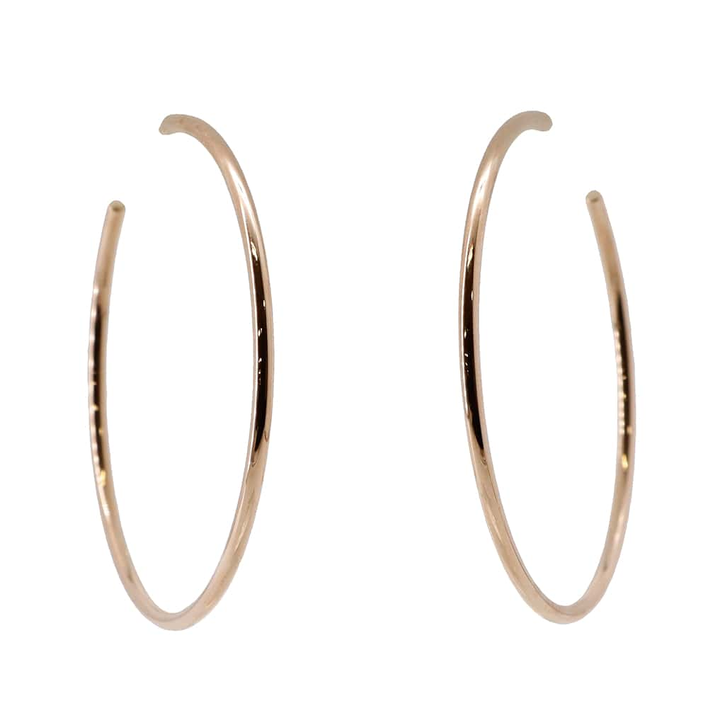 TIFFANY&Co. Hoop Earrings 18K Pink Gold